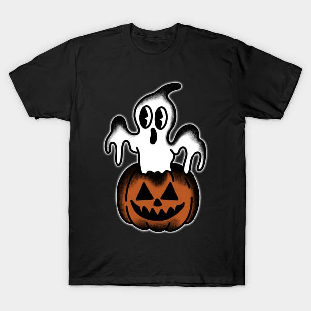 Vintage ghost cartoon T-Shirt by LEEX337